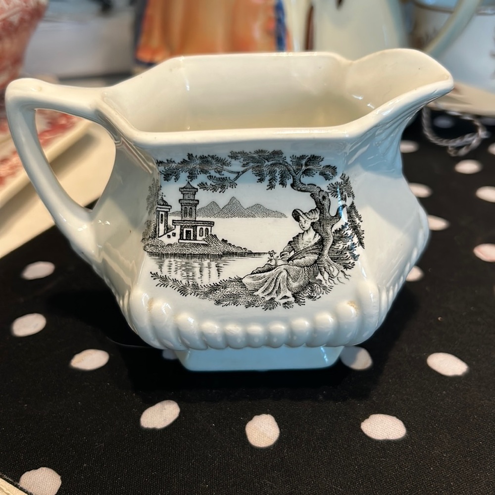 Vtg Adam ironstone “minuet” cream pitcher